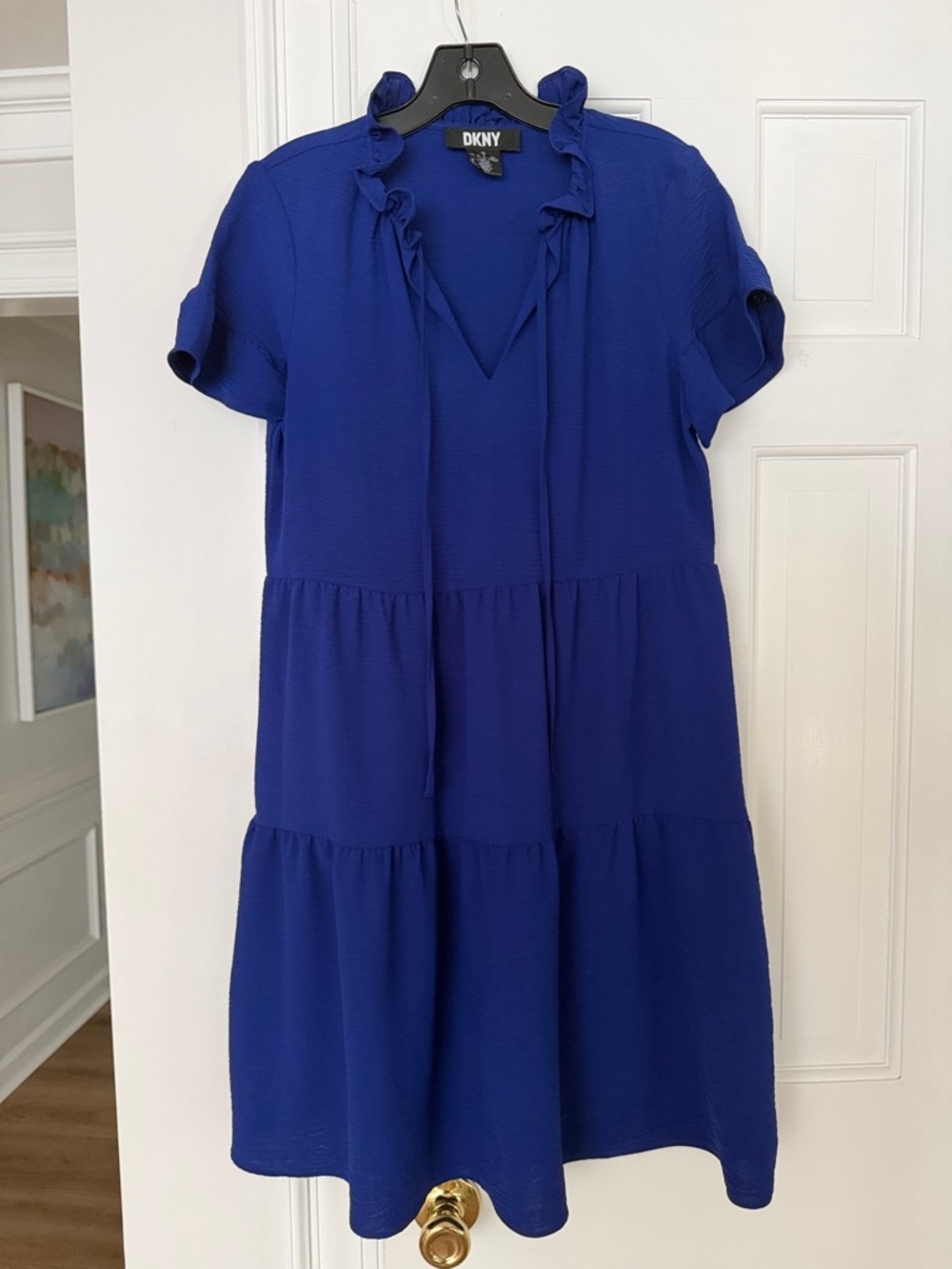 DKNY Tiered Ruffle dress